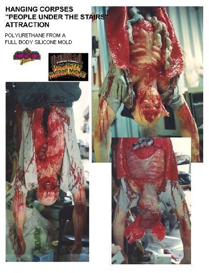 Hanging Corpses - People under the stairs attraction, Universal Studios